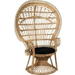 Aubry gaspard - fauteuil emmanuelle en rotin paon