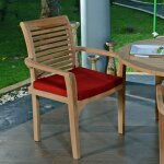 Fauteuil de jardin en teck massif samoa Fauteuil de jardin en teck massif samoa