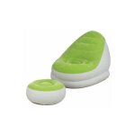 Fauteuil floqu� et repose pied confort cruiser - 122 x 94 x 81 cm - livraison gratuite