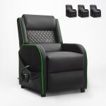 Le roi du relax ? fauteuil gaming ergonomique inclinable avec repose - pieds ? tissu similicuir respirant ...