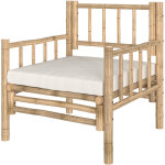 Fauteuil de jardin en bambou naturel - vadella