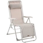 Fauteuil de jardin silos beige lin - hesp�ride