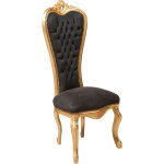 Fauteuil louis xvi de style fran�ais, en h�tre massif, sculpt� et fini � la main avec patine en feuille ...