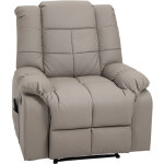 Fauteuil luxe de relaxation et massage inclinaison dossier repose - pied rglable revtement synthtique ...