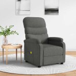 Fauteuil de massage chaise de massage fauteuil design fauteuil relax gris fonc� tissu vidaxl
