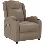 Fauteuil de massage �lectrique chaise de massage fauteuil design fauteuil relax cappuccino similicuir ...