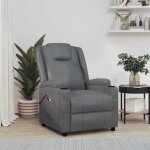 Fauteuil de massage �lectrique chaise de massage fauteuil design fauteuil relax anthracite similicuir ...