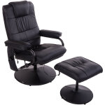 Homcom - fauteuil de massage et relaxation électrique pivotant inclinable avec repose - pied revêtement ... Homcom - fauteuil de massage et relaxation électrique pivotant inclinable avec repose - pied revêtement ...
