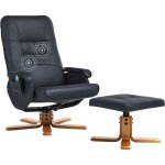Beliani - fauteuil massant avec fonction chauffage et repose - pied en cuir pu noir relaxpro Beliani - fauteuil massant avec fonction chauffage et repose - pied en cuir pu noir relaxpro