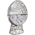 Fauteuil oeuf pivotant en polyrsine