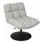 Paris prix - fauteuil pivotant design 'anton' 89cm gris