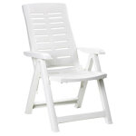 Edm - fauteuil pliant. couleur: blanc 60x61x109cm modle multipositions - progarden