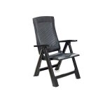 Fauteuil pliant en rotin or anthracite progarden
