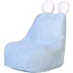 Fauteuil poire enfant bleu ted Fauteuil poire enfant bleu ted