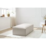 Bobochic - pouf pour canapé modulable megeve tissu chiné beige Bobochic - pouf pour canapé modulable megeve tissu chiné beige