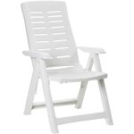 Edm - fauteuil pliant. couleur: blanc 60x61x109cm modèle multipositions - progarden Edm - fauteuil pliant. couleur: blanc 60x61x109cm modèle multipositions - progarden