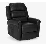 Fauteuil relax lectrique chauffant massant releveur et roues isabel - noir