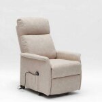 Fauteuil relax lectrique inclinable avec releveur et roulettes giorgia - beige