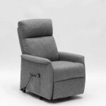 Fauteuil relax lectrique inclinable avec releveur et roulettes giorgia - gris