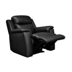Vente - unique - fauteuil relax evasion en cuir - noir