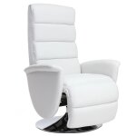 Miliboo - fauteuil relax manuel blanc nelson