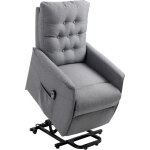 Homcom - fauteuil de relaxation �lectrique fauteuil releveur inclinable avec repose - pied ajustable ...