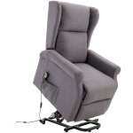 Homcom - fauteuil de relaxation lectrique fauteuil releveur inclinable avec repose - pied ajustable ...