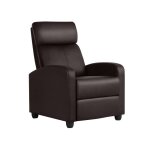 Fauteuil de relaxation petit canap inclinable en similicuir en 3 positions 1 place avec repose - pied, ...