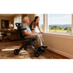 Fauteuil roulant - une aide � la mobilit� (n�cessite une pouss�e), largeur d'assise 40 cm, capacit� de ...