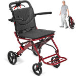 Fauteuil roulant, largeur d'assise 44 cm, �quip� d'un coussin de si�ge respirant absorbant les chocs, ...