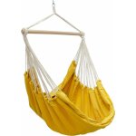 Hamac suspendu pour s'asseoir xxl 185x130cm 100% coton 150kg sige pour se balancer avec pivot 360 jaune ...