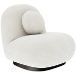 Privatefloor - fauteuil tapissé en tissu bouclé - larry blanc Privatefloor - fauteuil tapissé en tissu bouclé - larry blanc