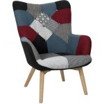 Federica - fauteuil patchwork motifs color�s