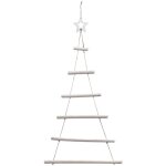 D�coration � suspendre sapin mural en bois h 95 cm - feeric christmas