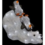 F��ric lights and christmas - lanterne ext�rieure en forme d'ours et de pingouin illumin�s avec 80 led ...