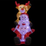 Fric lights and christmas - pre nol et bonhomme de neige lumineux extrieur h58cm 60 led + transfo ...