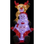 Fric lights and christmas - pre nol et bonhomme de neige lumineux extrieur h58cm 60 led + transfo ...