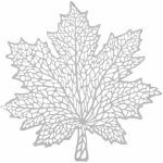 Set de table de nol design feuille rable