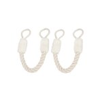 Fei yu - lot de 3 butes de porte en coton anti - pincement (blanc)