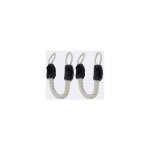Fei yu - bute de porte, lot de 4 protections anti - pincement de porte en coton (noir)
