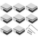 Pince  verre 8 - 10 mm 8 pices en acier inoxydable 304 support de verre rglable  dos plat pour balustrade ...