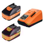 Fein - pack 2 batteries 18v 6, 0ah + 1 chargeur rapide alg 80 bc