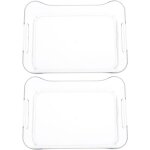 Lot de 2 boîtes de rangement pour réfrigérateur, tiroirs, organisateurs de réfrigérateur, petits bacs ... Lot de 2 boîtes de rangement pour réfrigérateur, tiroirs, organisateurs de réfrigérateur, petits bacs ...