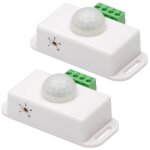 Lot de 2 capteurs infrarouges pour clairage d'armoire, contrleur de bande led, capteur de mouvement ...