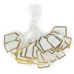 Lot de 500 tiquettes de prix rectangulaires avec ficelle de suspension pour prsentoir de vente de montres ...