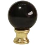 Bouton de lampe, embout, lampe de table, lampadaire, dcoration, noir et dor