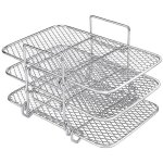 Feiyue - grille de friteuse accessoires de friteuse, grille de déshydrateur multicouche en acier inoxydable ... Feiyue - grille de friteuse accessoires de friteuse, grille de déshydrateur multicouche en acier inoxydable ...