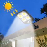Lampadaires solaires à led pour extérieur, lampes de stationnement solaires à télécommande à led, détecteur ... Lampadaires solaires à led pour extérieur, lampes de stationnement solaires à télécommande à led, détecteur ...