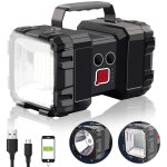 Feiyue - lampe torche rechargeable, projecteur led, 12 000 lumens, autonomie de 20 h, 3 + 4 modes d'éclairage, ... Feiyue - lampe torche rechargeable, projecteur led, 12 000 lumens, autonomie de 20 h, 3 + 4 modes d'éclairage, ...