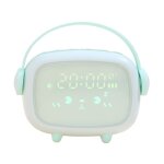 Feiyue - rveil cratif angel avec led intelligente et veilleuses, horloge de chevet silencieuse avec ...